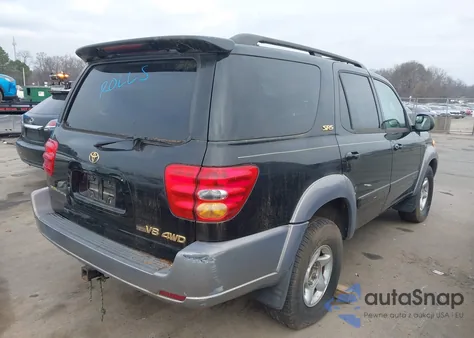 2001 Toyota Sequoia Sr5 V8 z USA, uszkodzony, nr VIN 5TDBT44A71S024255